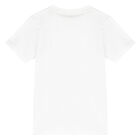 Boys White Logo T-Shirt, 1, hi-res