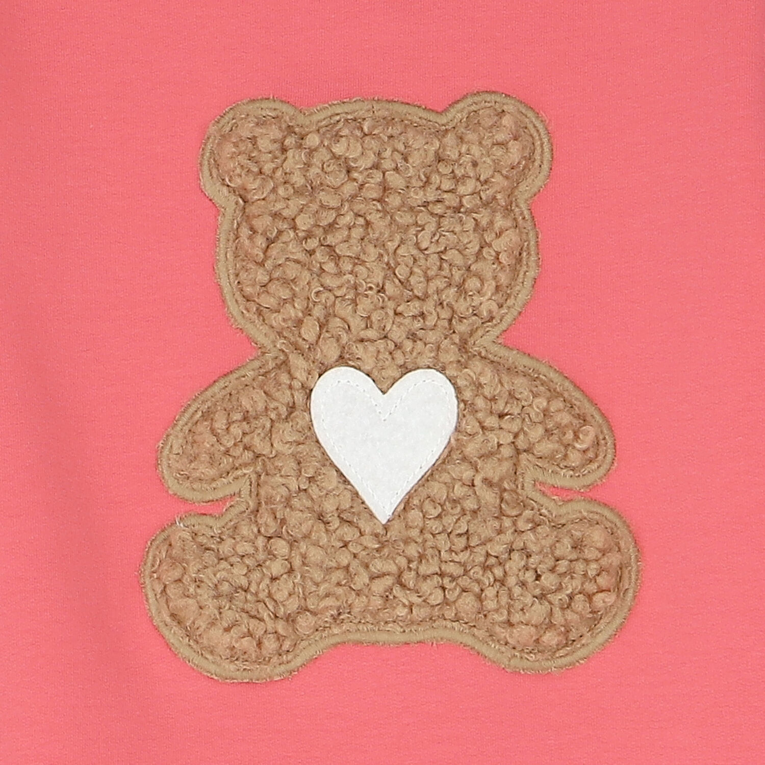 Girls Pink Teddy Bear Dress, 1, hi-res