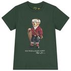 Boys Green Polo Bear T-Shirt, 1, hi-res