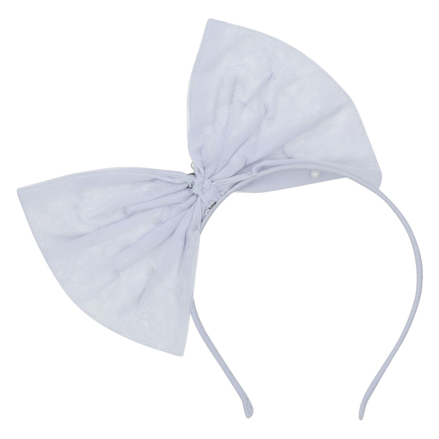 Girls Blue Tulle Headband, 1, hi-res image number null