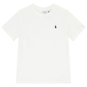 Boys White Logo T-Shirt