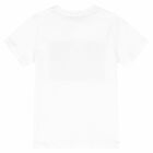 Boys White Logo T-Shirt, 1, hi-res