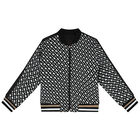 Boys Black & White Reversible Zip Up Top, 1, hi-res