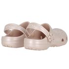 Girls Metallic Beige Classic Clogs Sandals , 1, hi-res