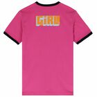 Girls Pink Cotton T-Shirt, 1, hi-res