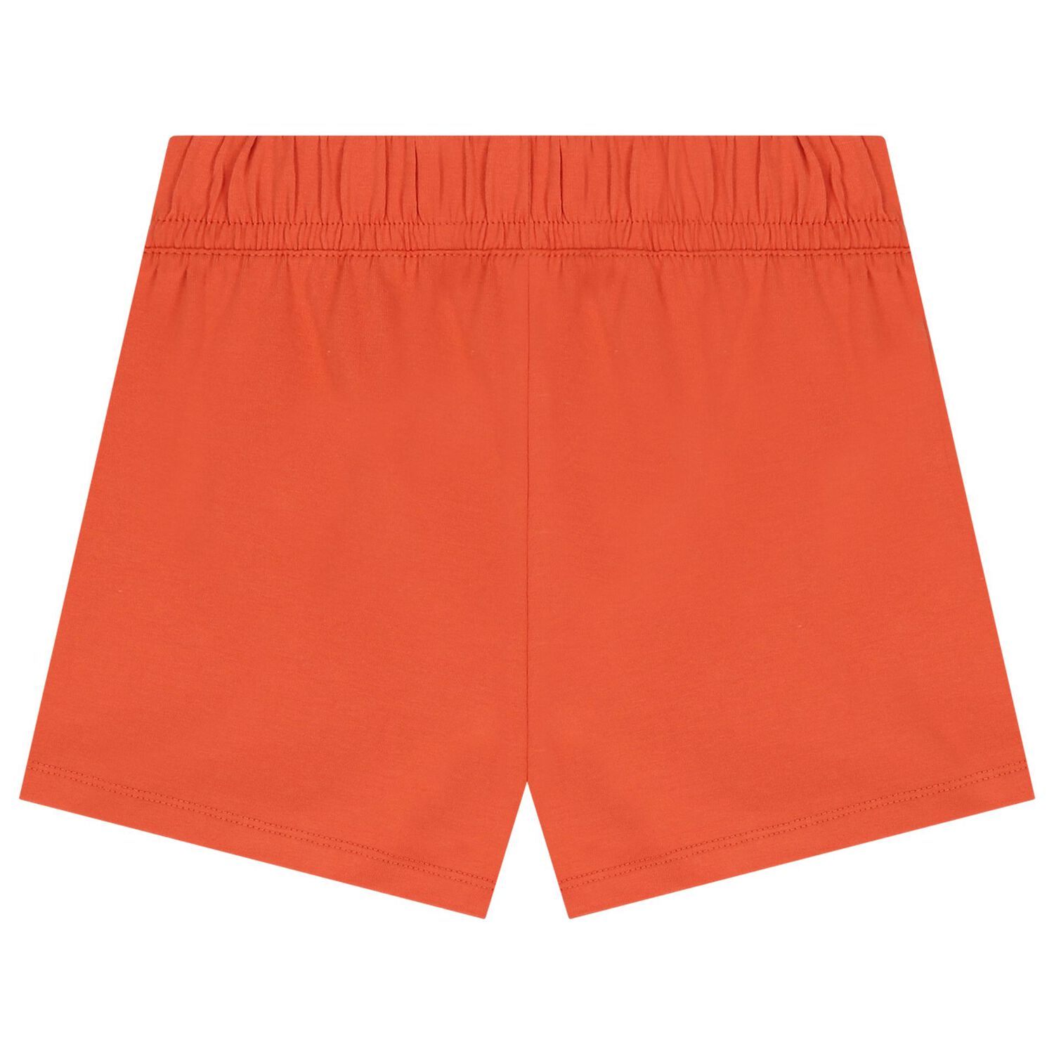 Girls White & Orange Shorts Set, 1, hi-res image number null
