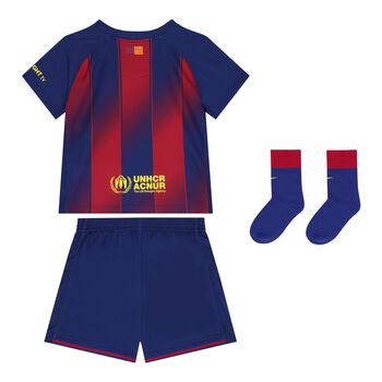 Younger Blue & Red FC Barcelona Shorts Set