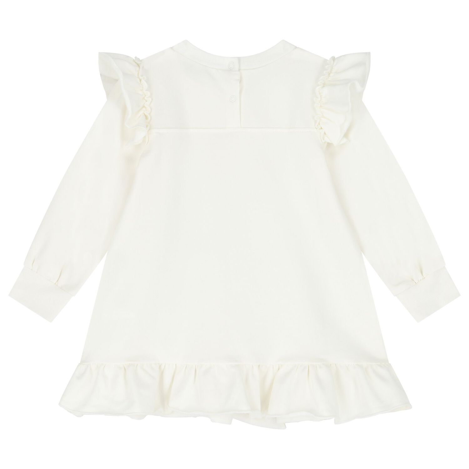 Younger Girls Ivory Disney Sweatshirt Dress, 1, hi-res