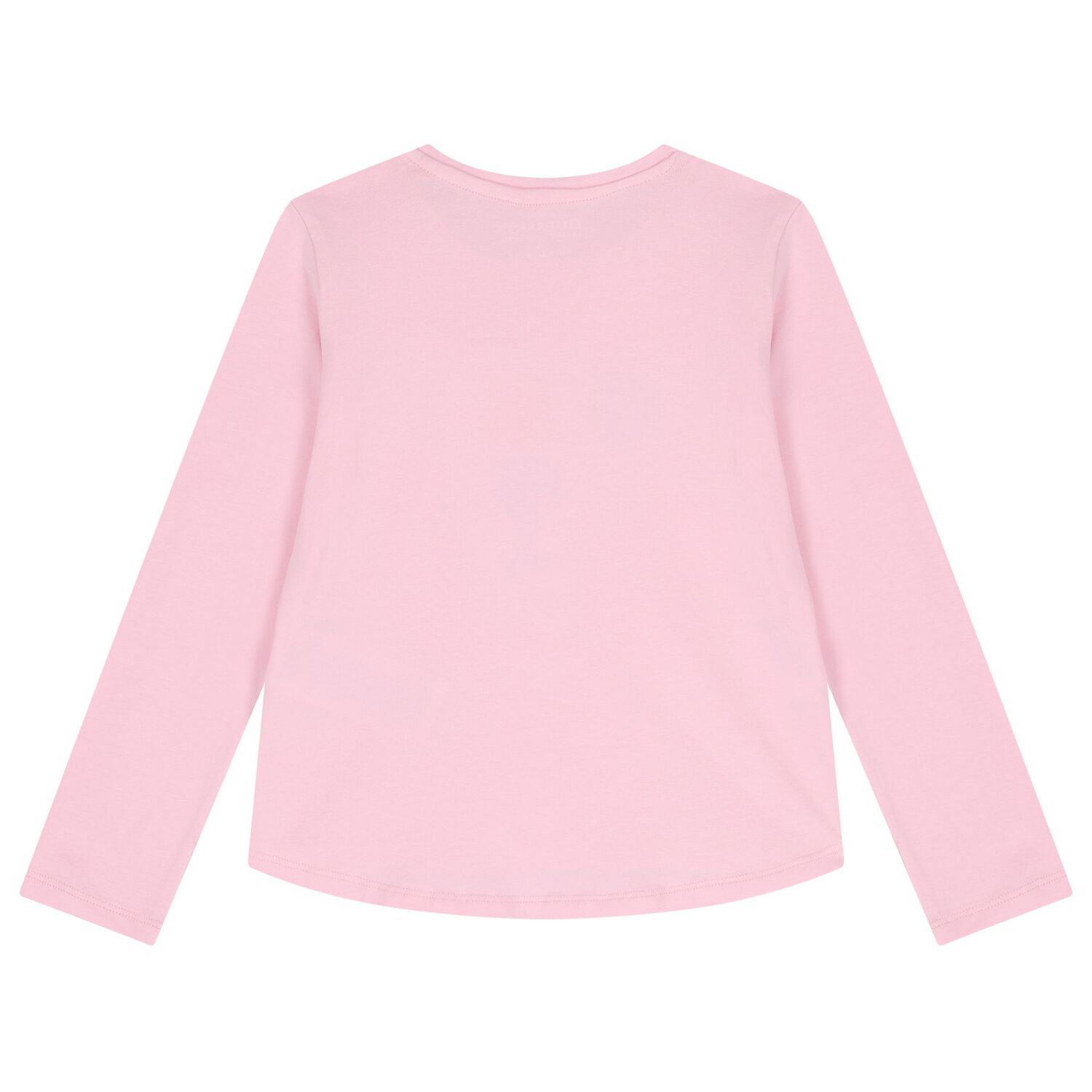 Girls Pink Logo Long Sleeve Top, 2, hi-res image number null
