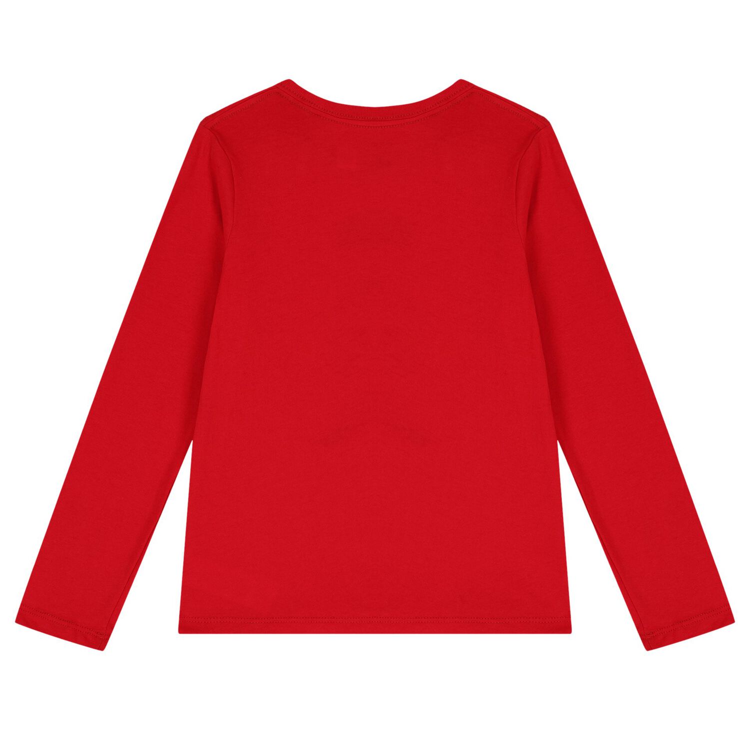 Girls Red Logo Polo Bear Long Sleeve Top, 2, hi-res image number null
