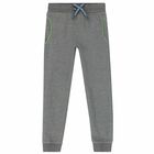Boys Grey Logo Joggers, 1, hi-res
