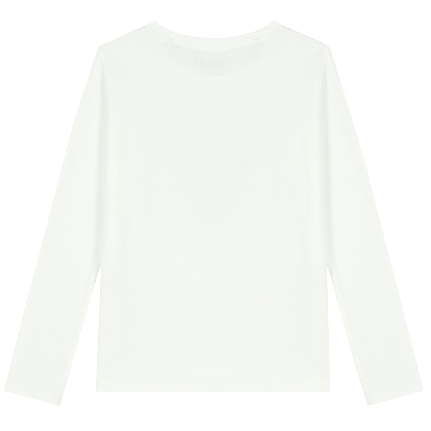 Girls White Embellished Logo Long Sleeve Top, 1, hi-res