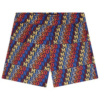 Boys Blue Logo Swim Shorts