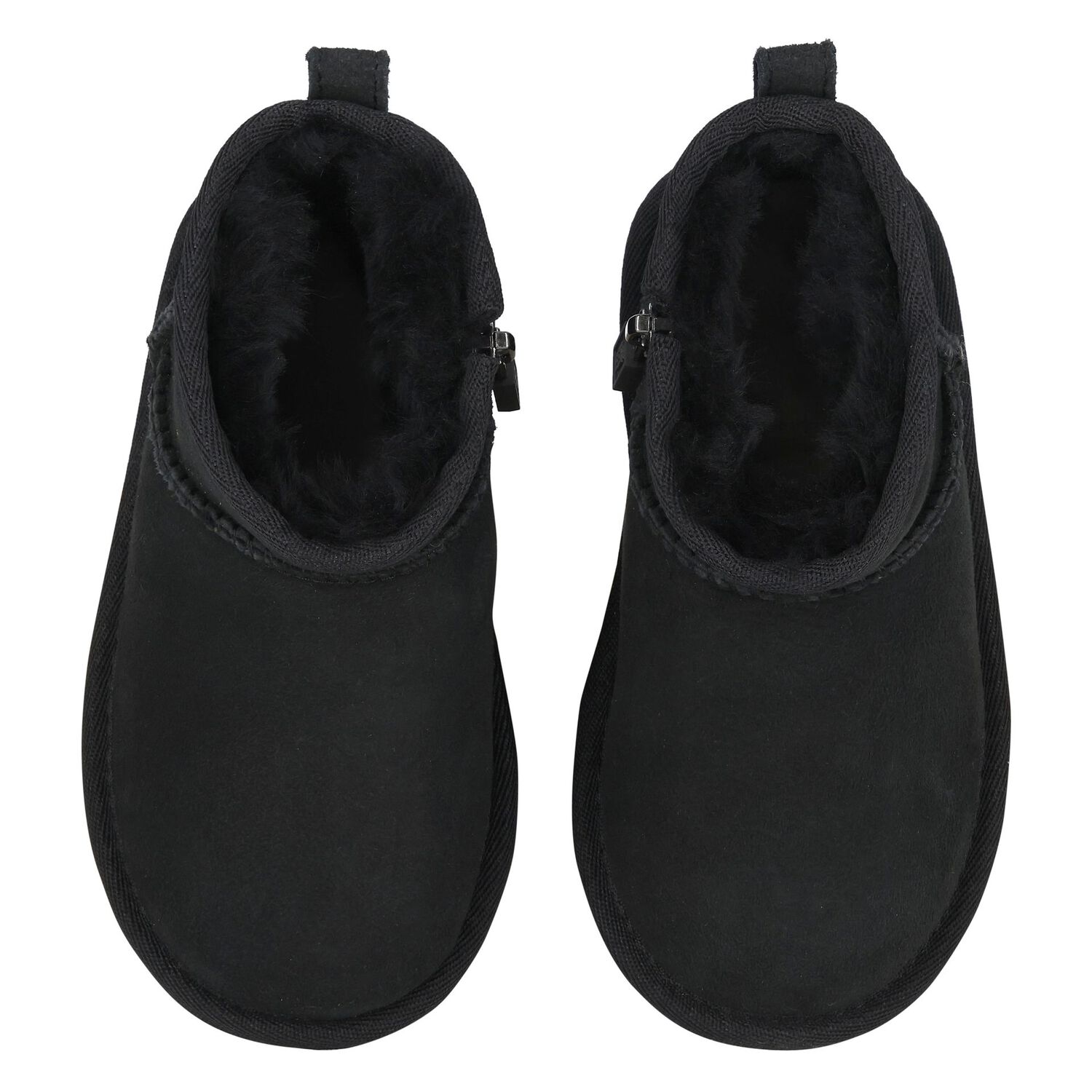 Younger Black Classic Ultra Mini Suede Boots, 3, hi-res image number null