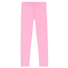 Girls Pink Logo Leggings, 3, hi-res