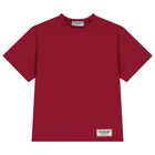Burgundy Softskin Oversized Fit T-Shirt, 1, hi-res
