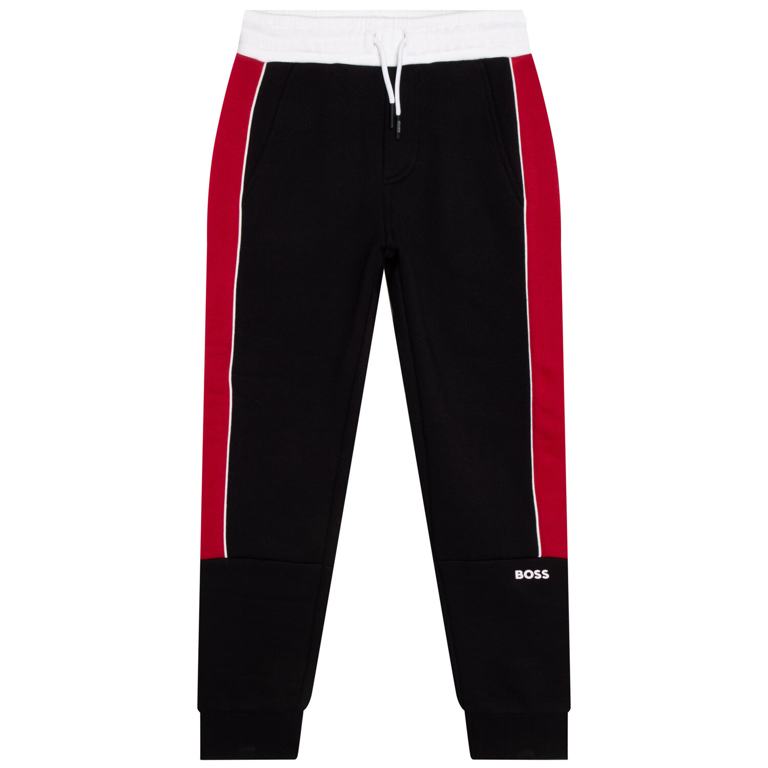 Boys Black Logo Joggers, 1, hi-res image number null