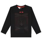 Boys Black Star Wars Logo Tracksuit, 1, hi-res