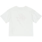 Girls White Logo Top, 1, hi-res