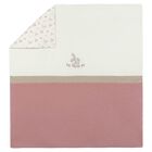 Baby Girls Ivory & Pink Rabbit Blanket, 2, hi-res