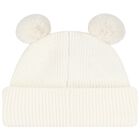 Ivory Baby Hat & Booties Gift Set, 1, hi-res