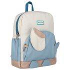 Boys Grey & Blue Elephant Backpack, 1, hi-res