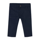 Younger Boys Navy Trousers, 1, hi-res