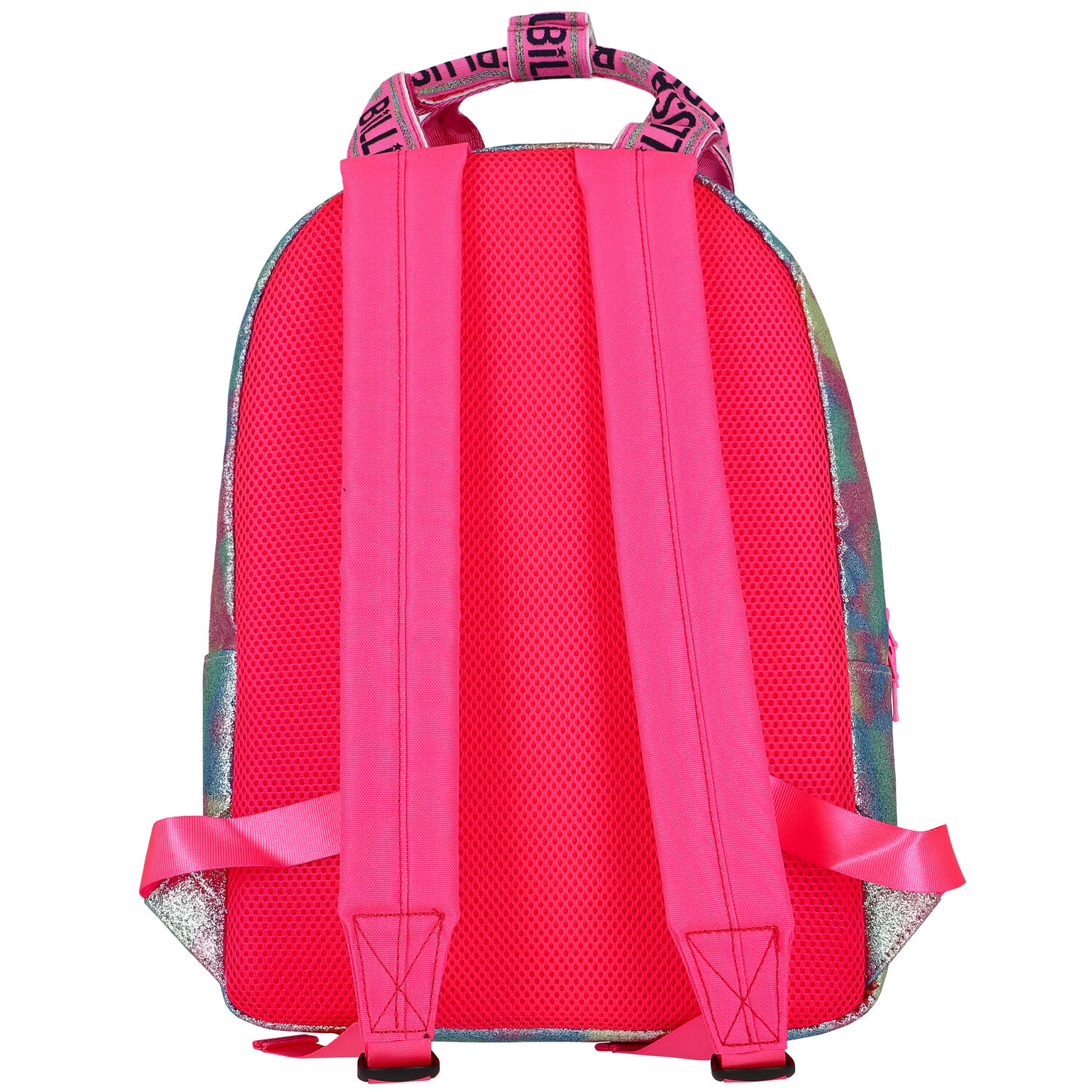 Girls Multi-Colored Glitter Logo Backpack, 1, hi-res