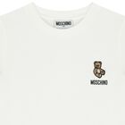 White Teddy Bear Logo T-Shirt, 1, hi-res
