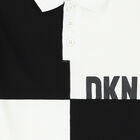 Boys Black & White Logo Polo Shirt, 1, hi-res