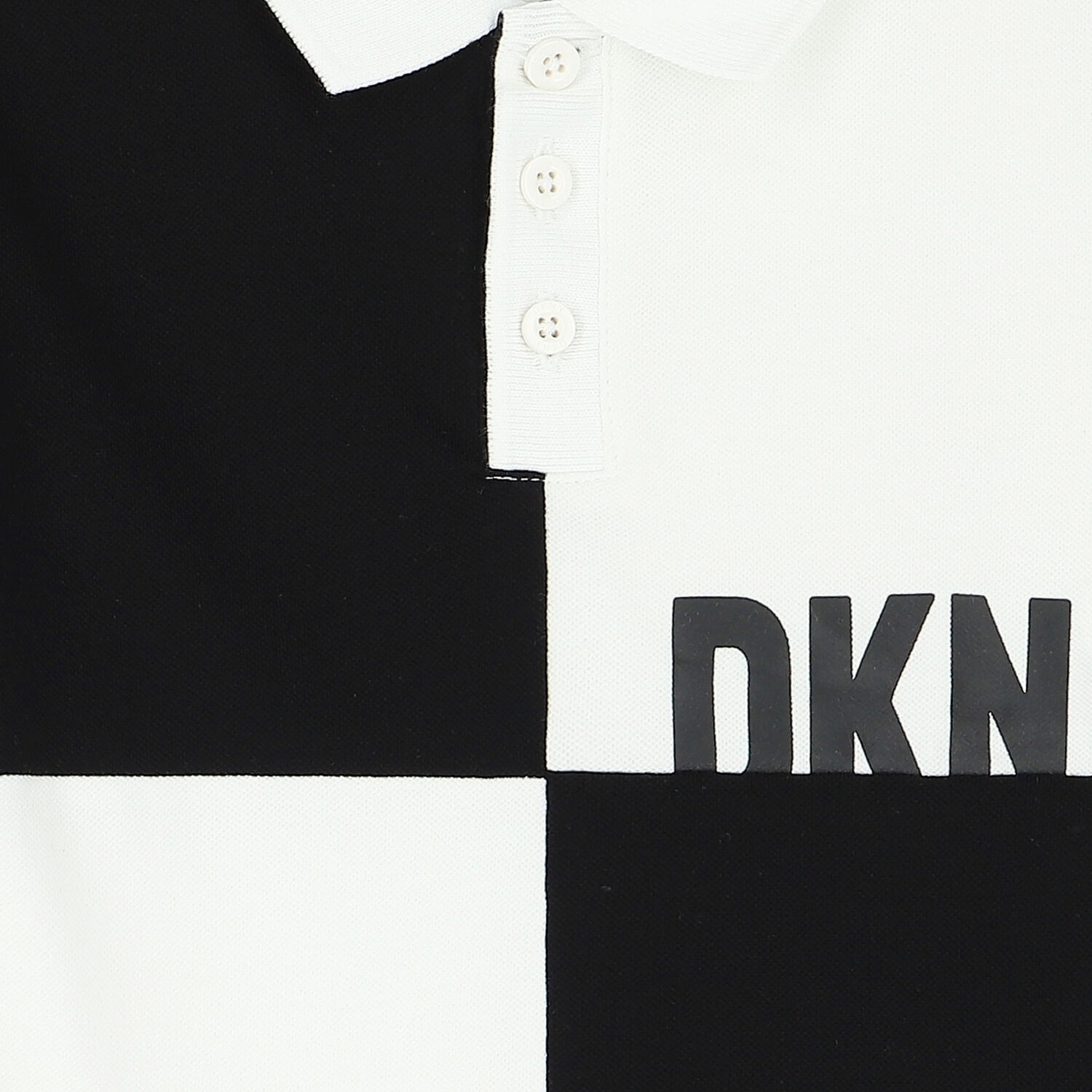 Boys Black & White Logo Polo Shirt, 1, hi-res