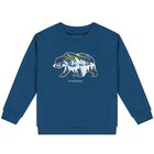 Boys Blue Polar Bear Sweatshirt, 1, hi-res