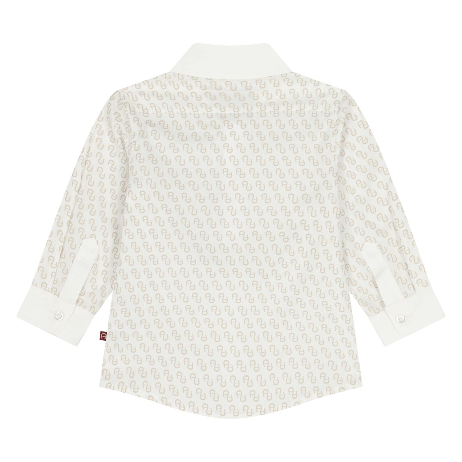 Younger Boys White Logo Shirt, 1, hi-res