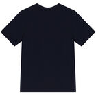 Boys Navy Blue Logo T-Shirt, 2, hi-res