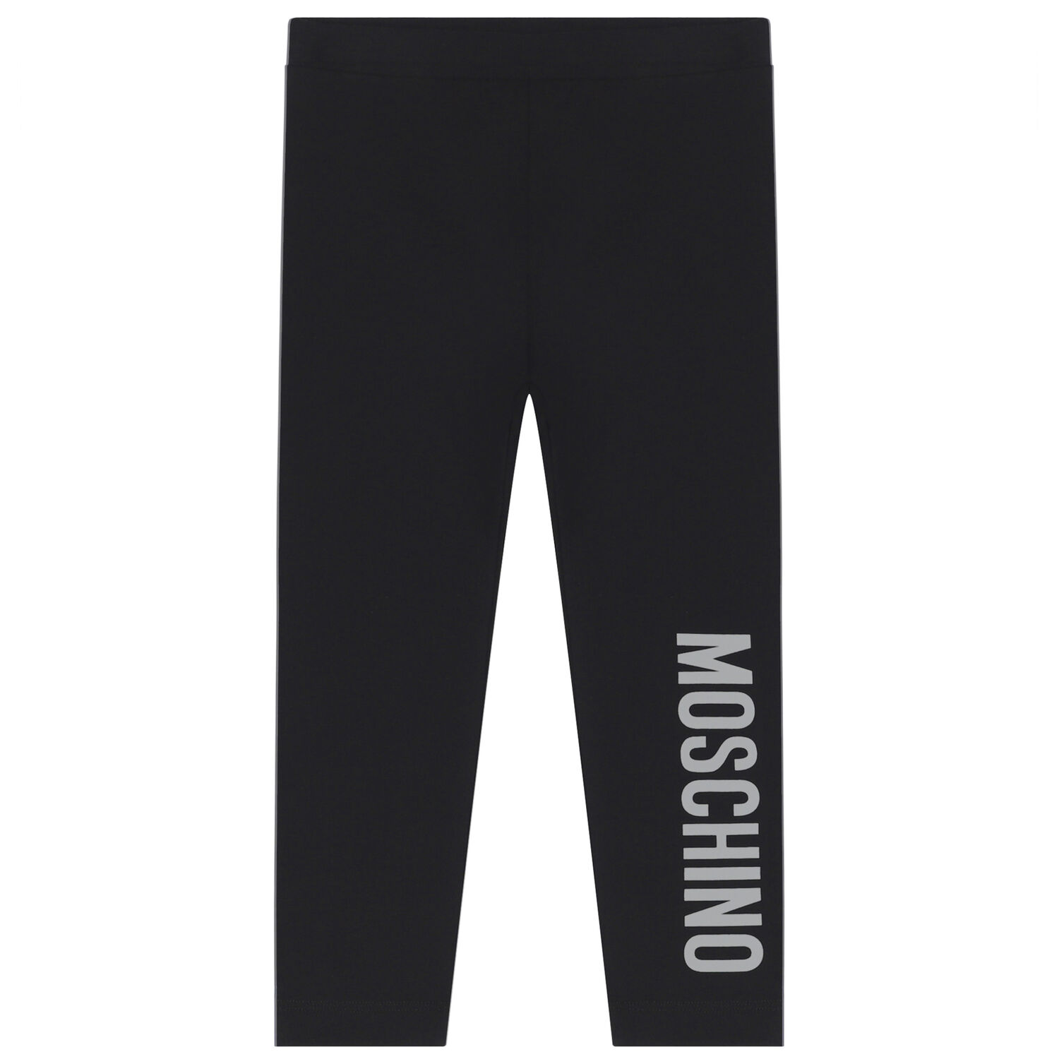Younger Girls Black Logo Leggings, 1, hi-res