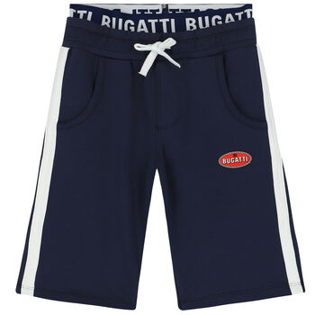 Boys Navy Logo Shorts