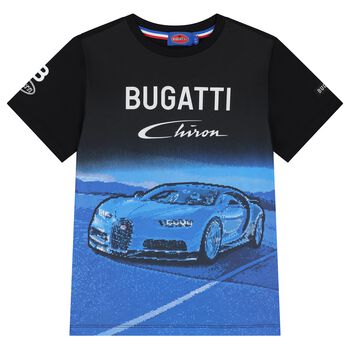 Boys Black & Blue Logo T-Shirt