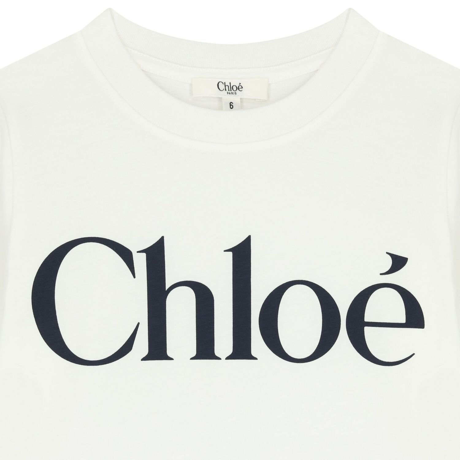 Girls White Logo Long Sleeve Top, 2, hi-res