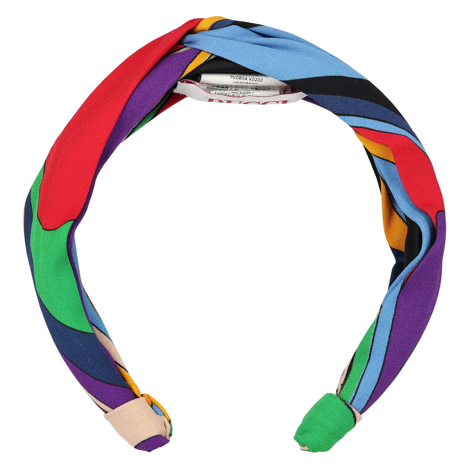 Girls Black & Purple Onde Headband, 2, hi-res