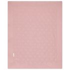 Baby Girls Pink Knitted Blanket, 2, hi-res