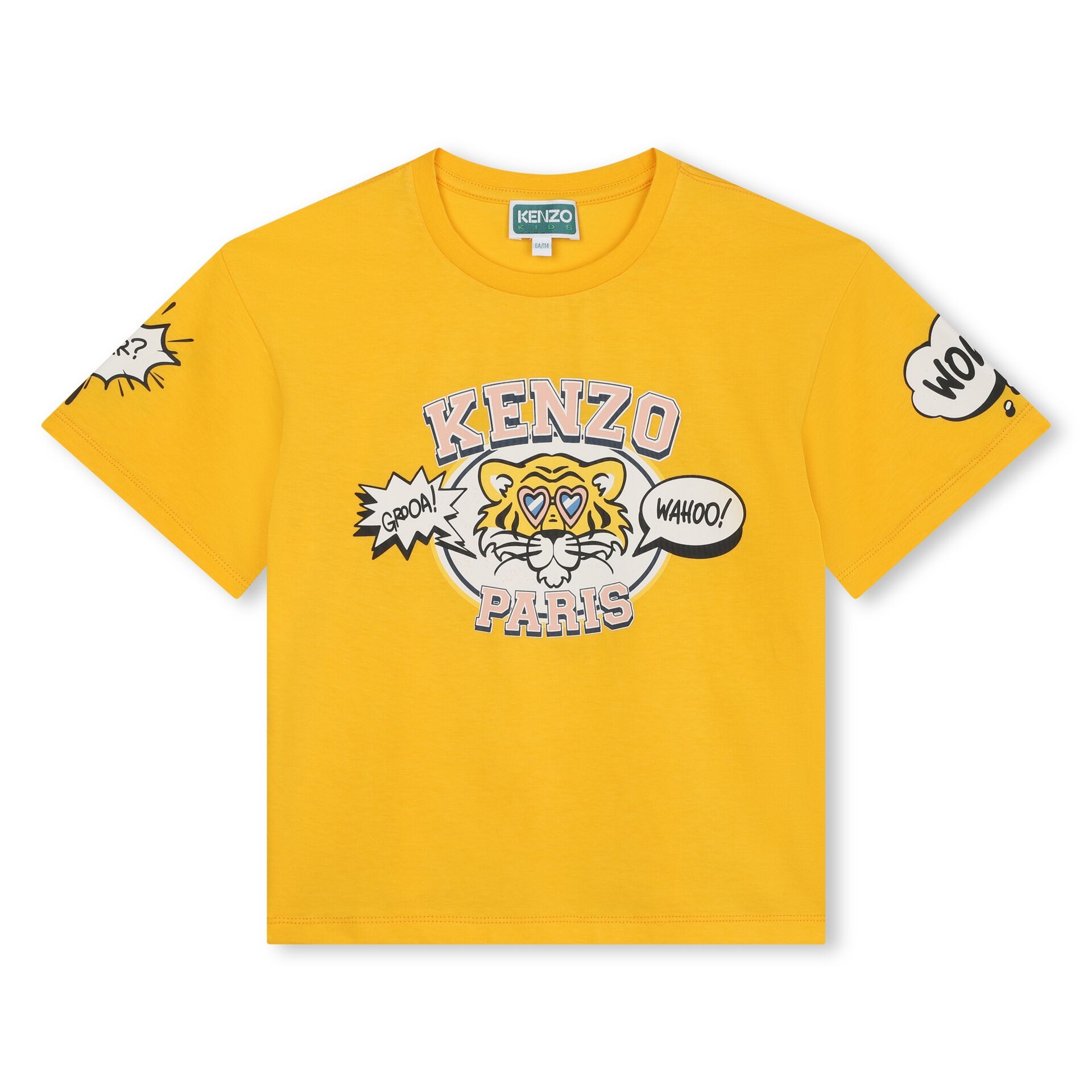 Kenzo yellow tiger t hotsell shirt