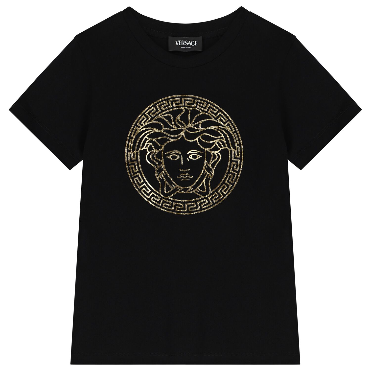 Black Logo Medusa T-Shirt, 2, hi-res
