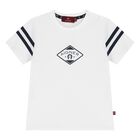 Younger Boys White Logo T-Shirt , 1, hi-res