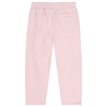 Girls Mini Me Pink Logo Trousers