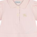 Younger Girls Pink Logo Dress, 1, hi-res