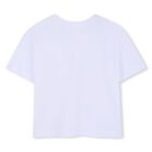 Girls White Floral T-Shirt, 1, hi-res