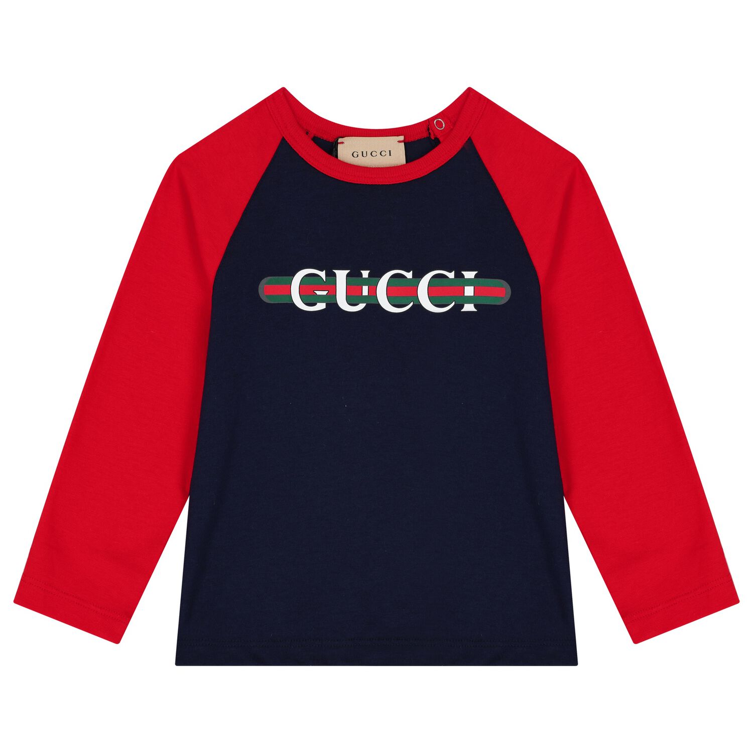Younger Boys Navy Blue & Red Long Sleeve Top, 1, hi-res image number null