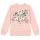 Girls Pink Elephant Logo Sweatshirt, 1, hi-res