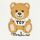 Ivory Teddy Logo Babygrow, 1, hi-res