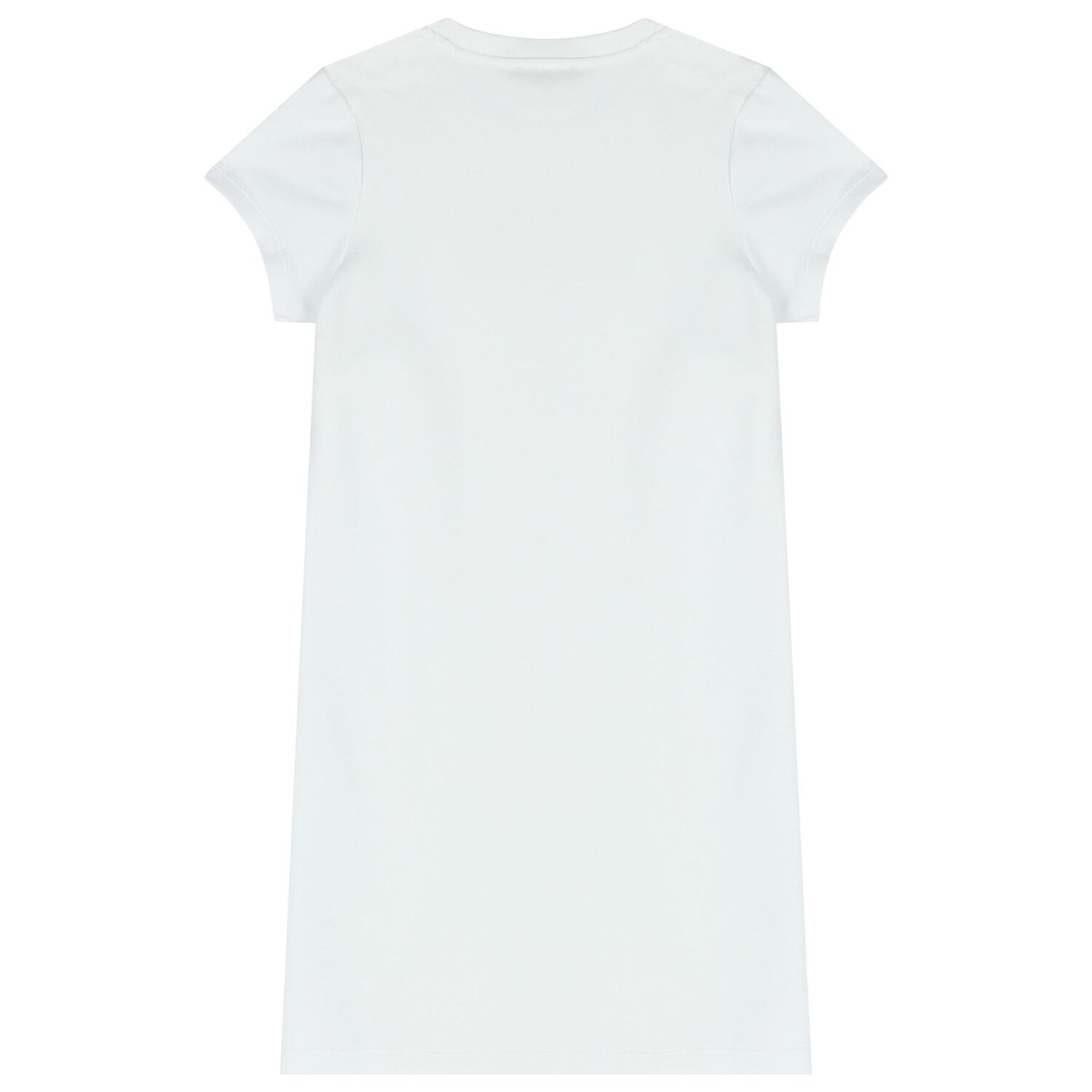 Girls Green & White Logo Dress, 1, hi-res